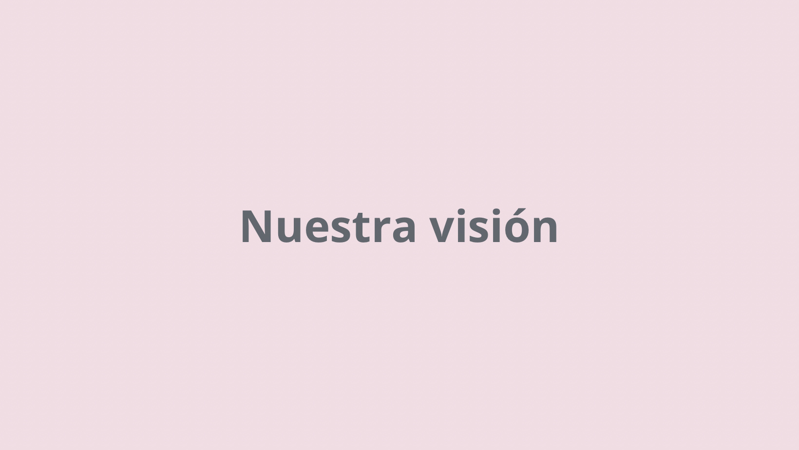 Nuestra visión